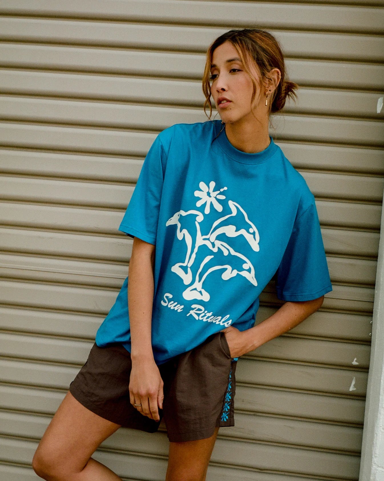 Dolphin Dream Tee - Sea Blue