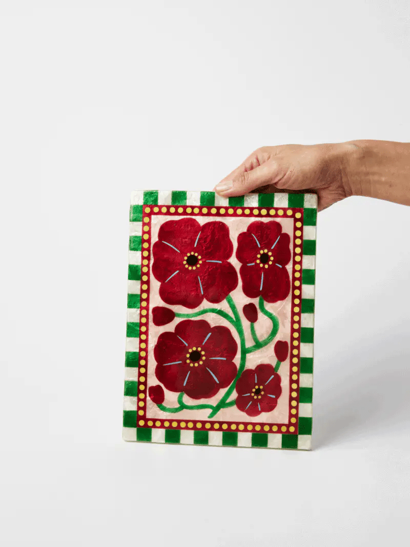 Bloom Nouveau Wall Tile - Wine