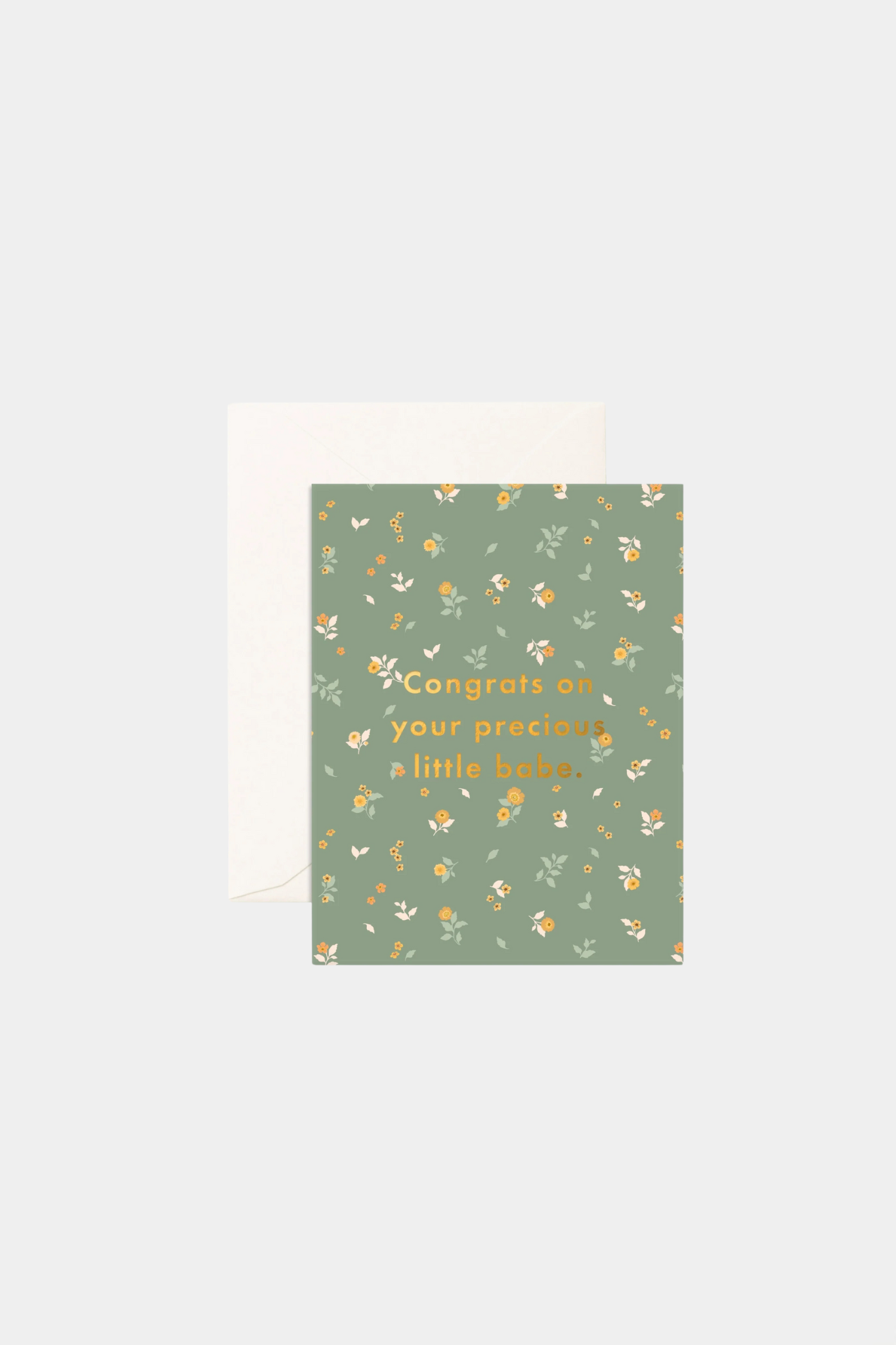 Precious Babe Broderie Greeting Card