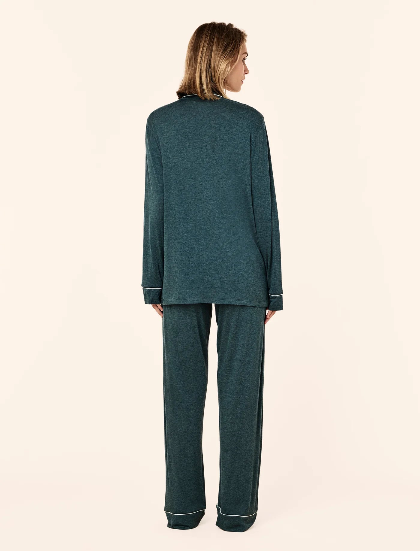 Kate Modal Soft Full Length PJ Set - Emerald