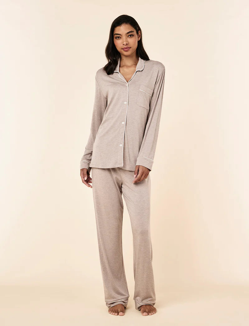Kate Modal Soft Full Length PJ Set - Mocha Mousse
