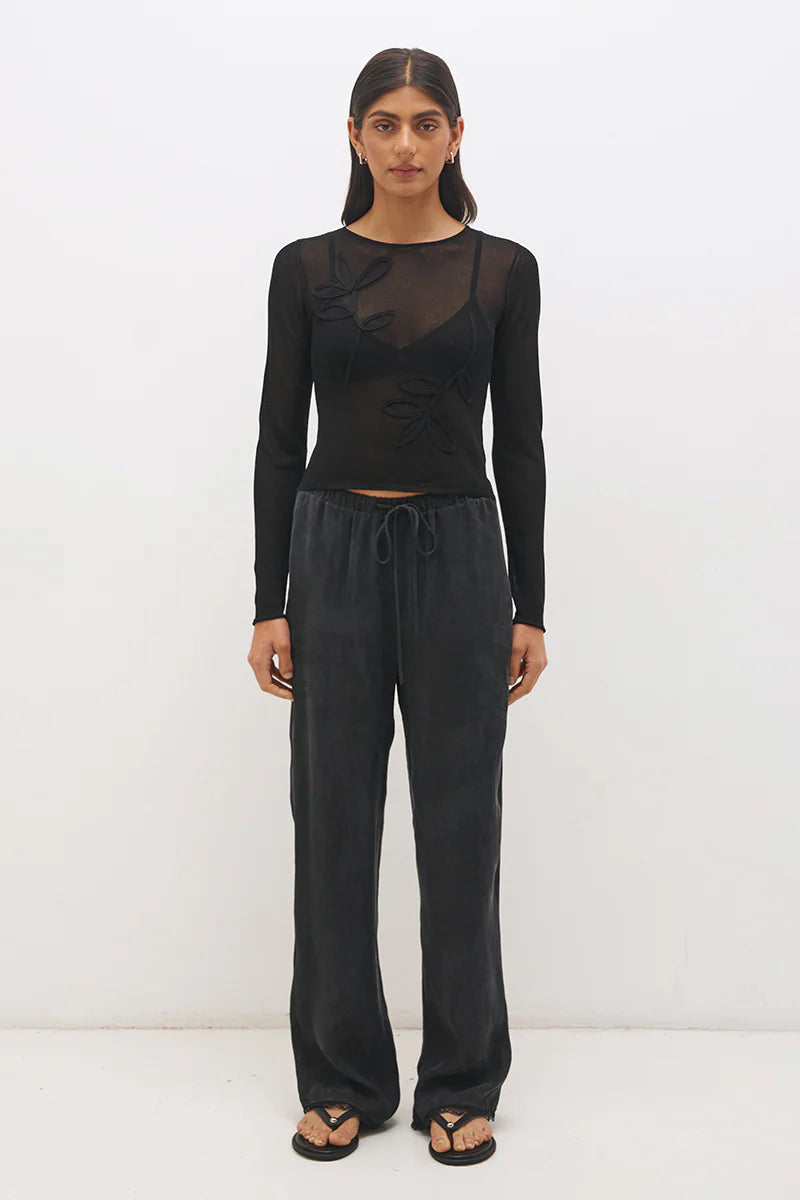 Yasmin Knit Top - Black