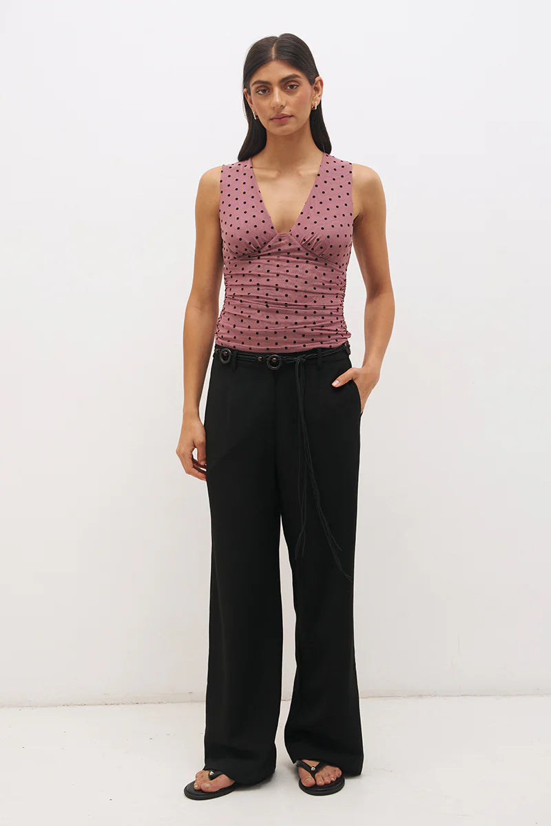 Sonata Top - Rosewood & Black