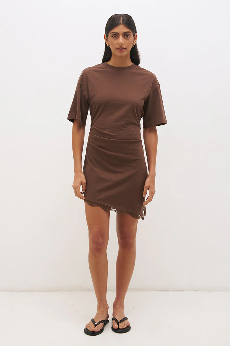Liora Mini Dress - Fudge