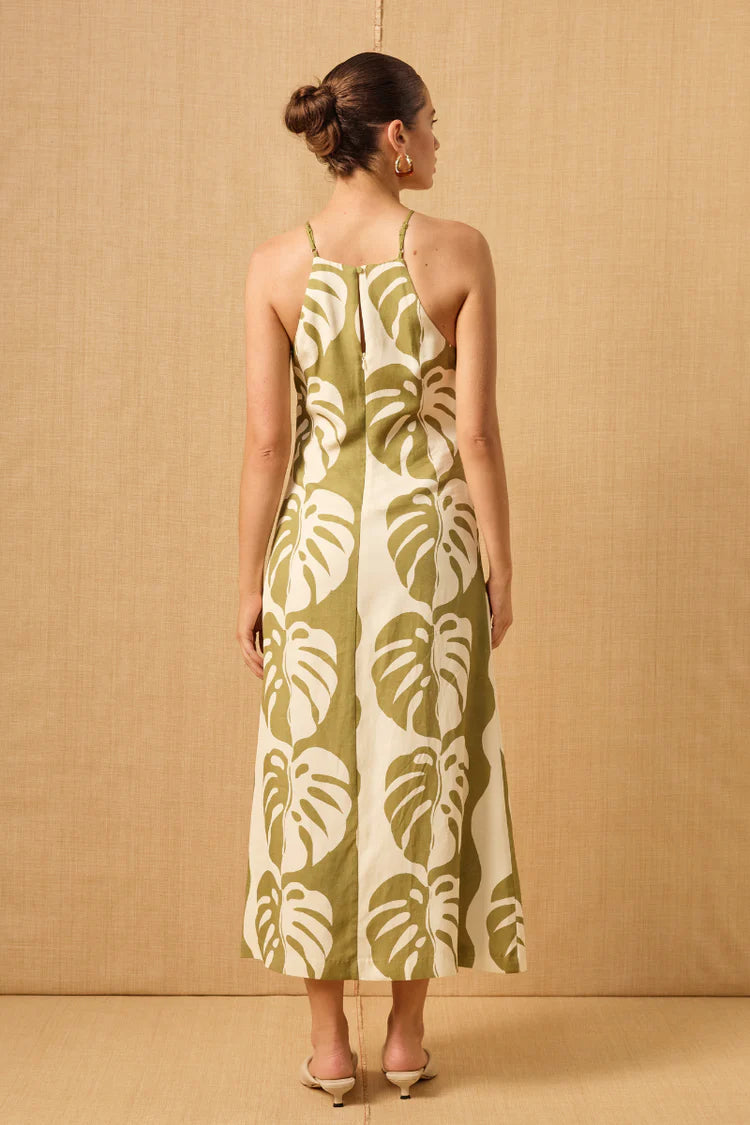 Midsummer Palm Apron Dress