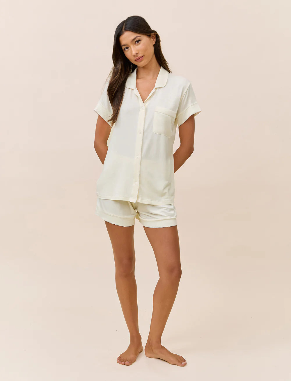 Kate Modal Soft Boxer PJ - Butter