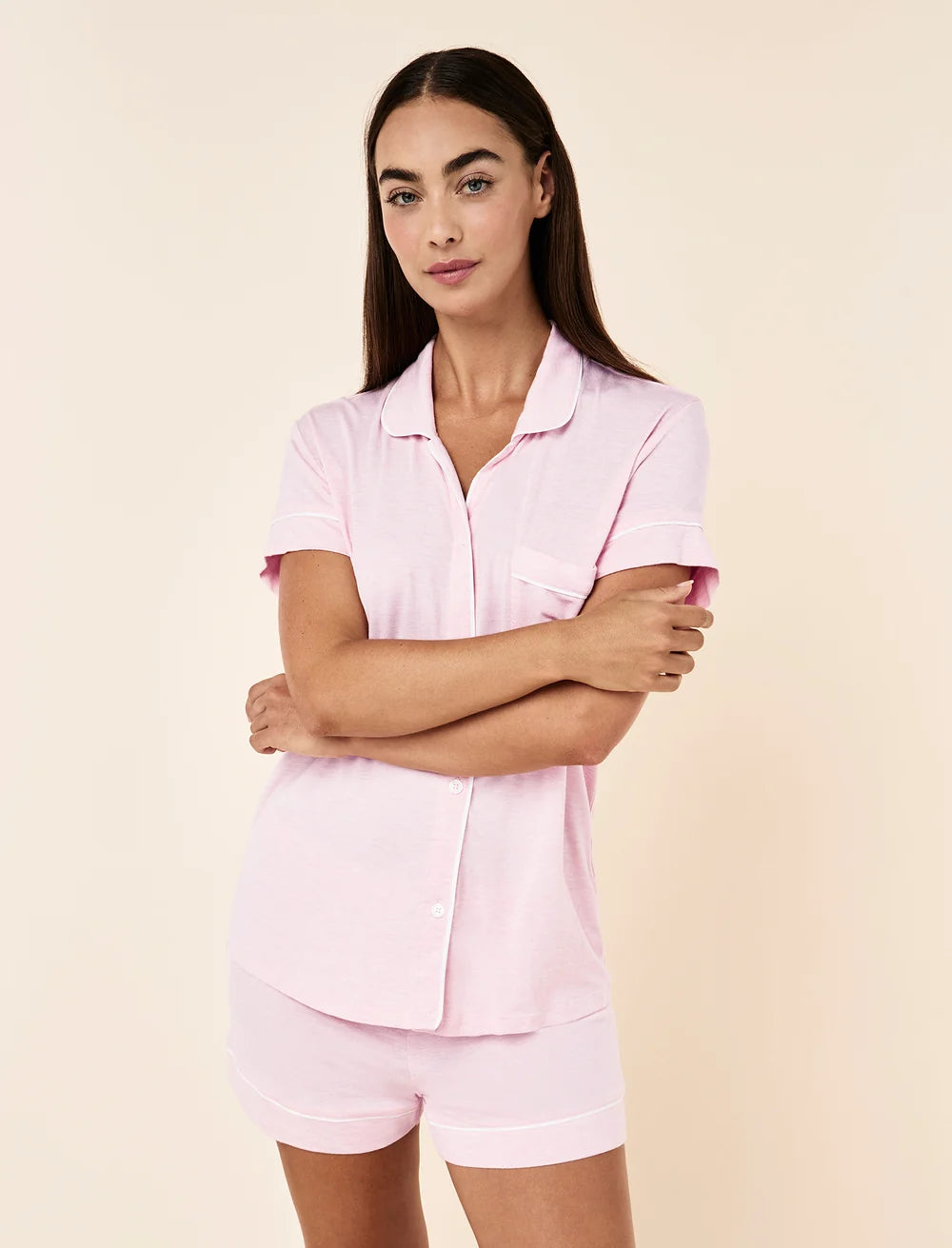 Kate Modal Soft Boxer PJ - Papinelle Pink