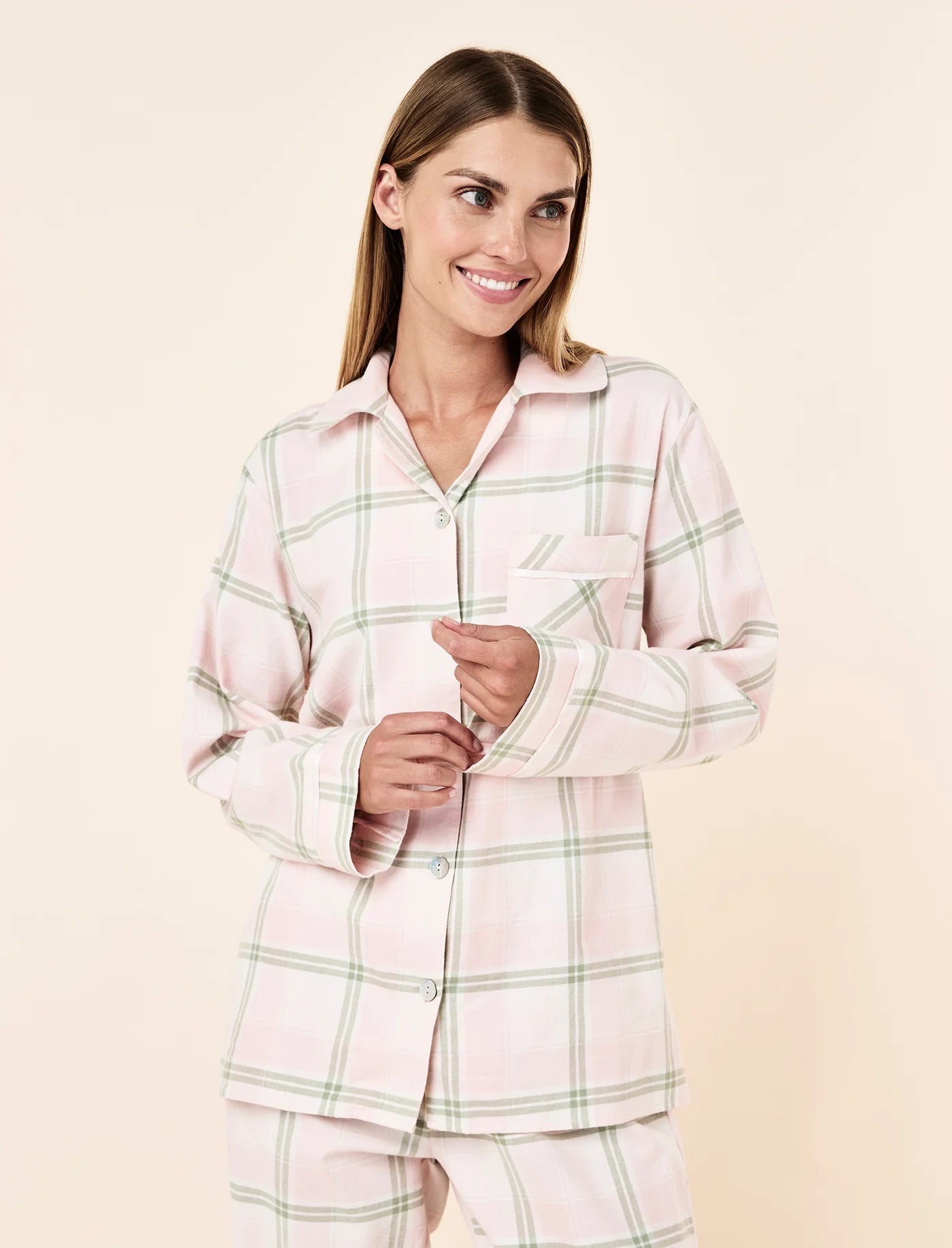 Organic Cotton Plaid Cosy PJ Set