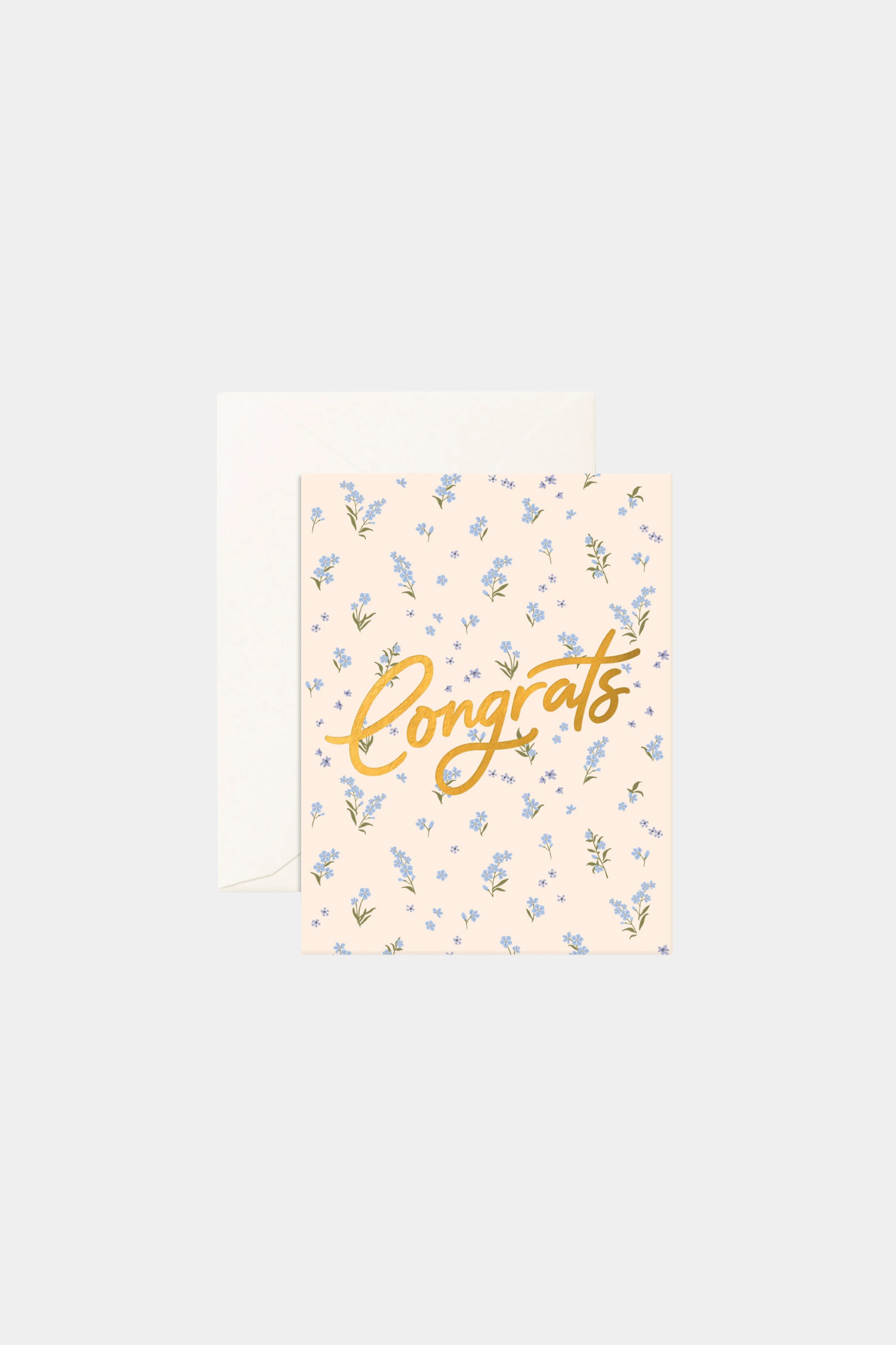 Congrats Forget-Me-Not Greeting Card