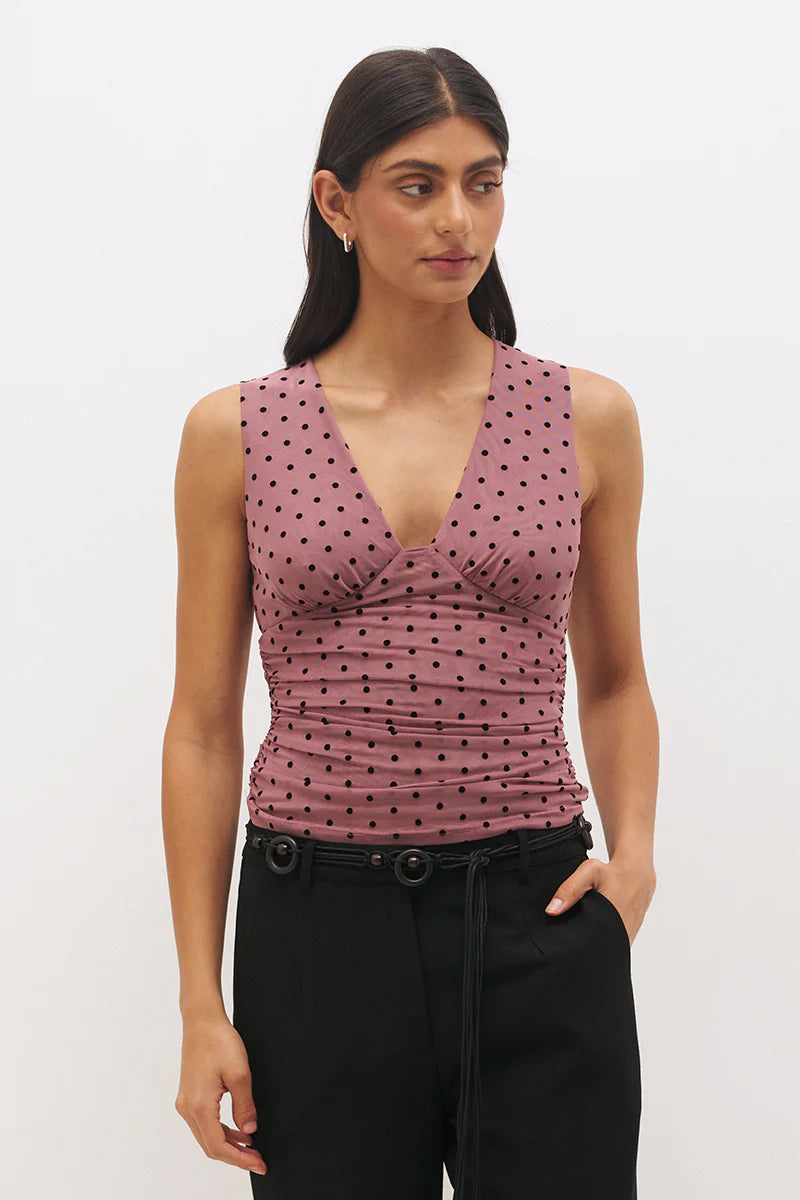 Sonata Top - Rosewood & Black