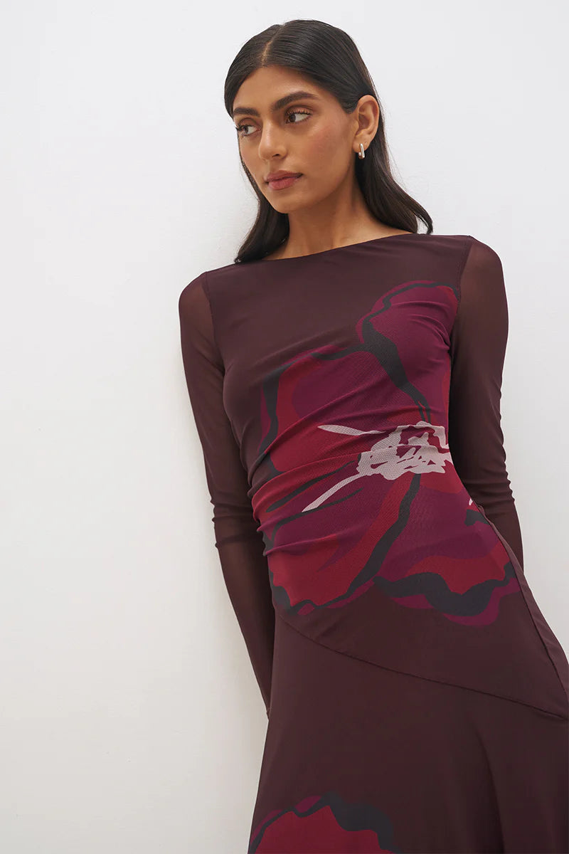 Lima Maxi Dress - Cherry Floral