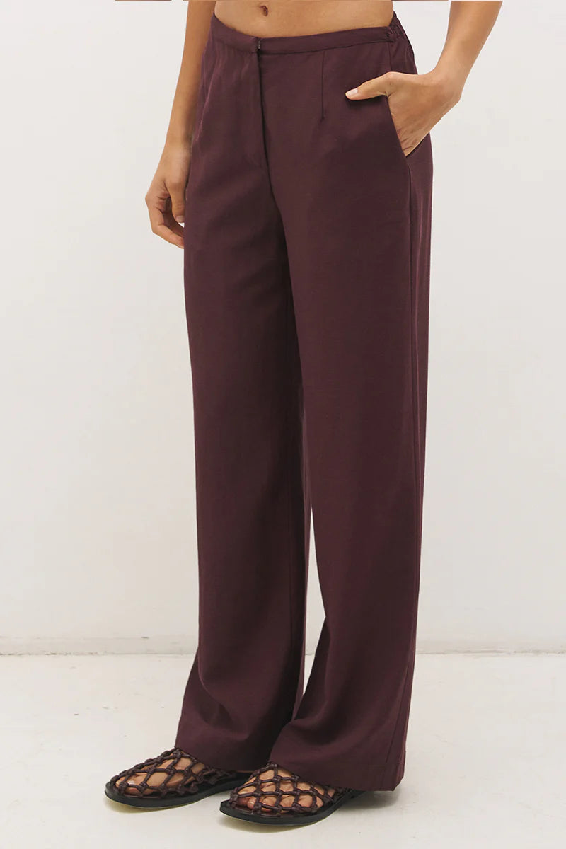 Elira Scarf Pant - Bitter Chocolate