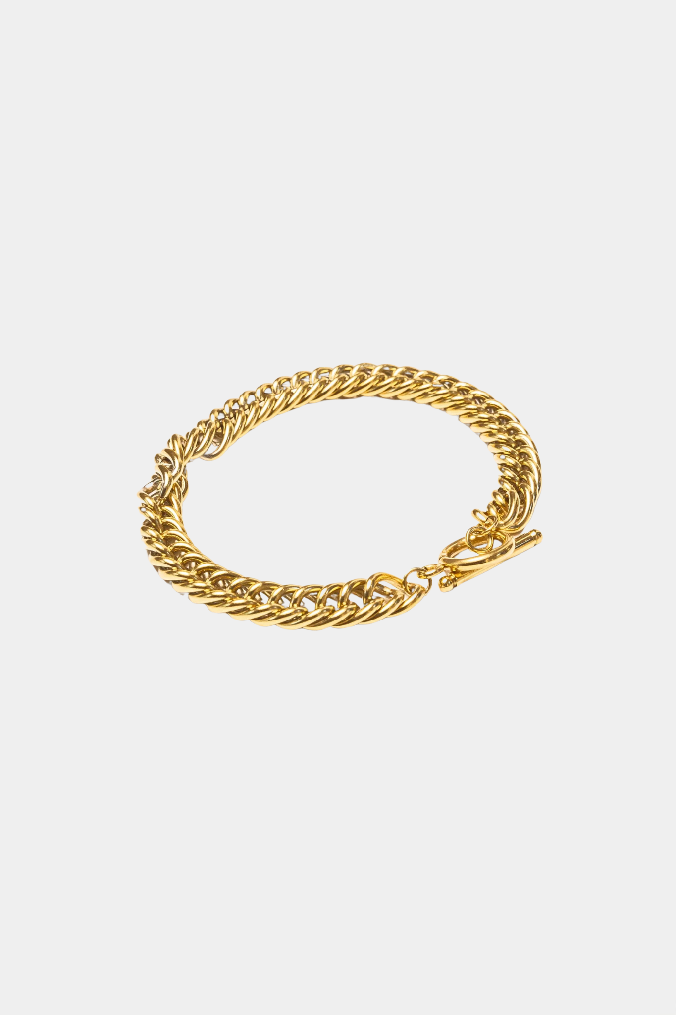 Fob Chain Bracelet in Gold