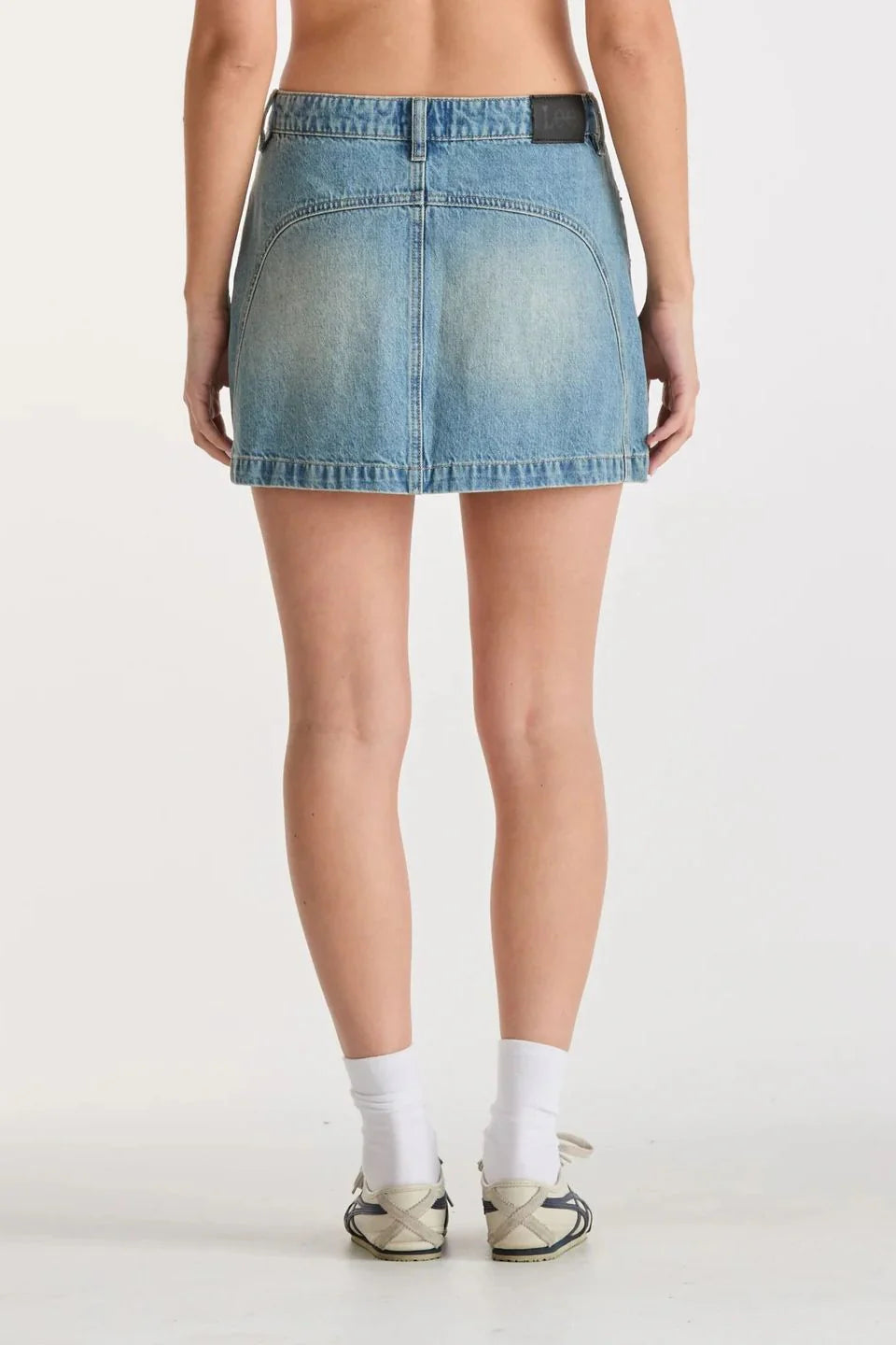 Moto Mini Skirt - Gasoline Blue
