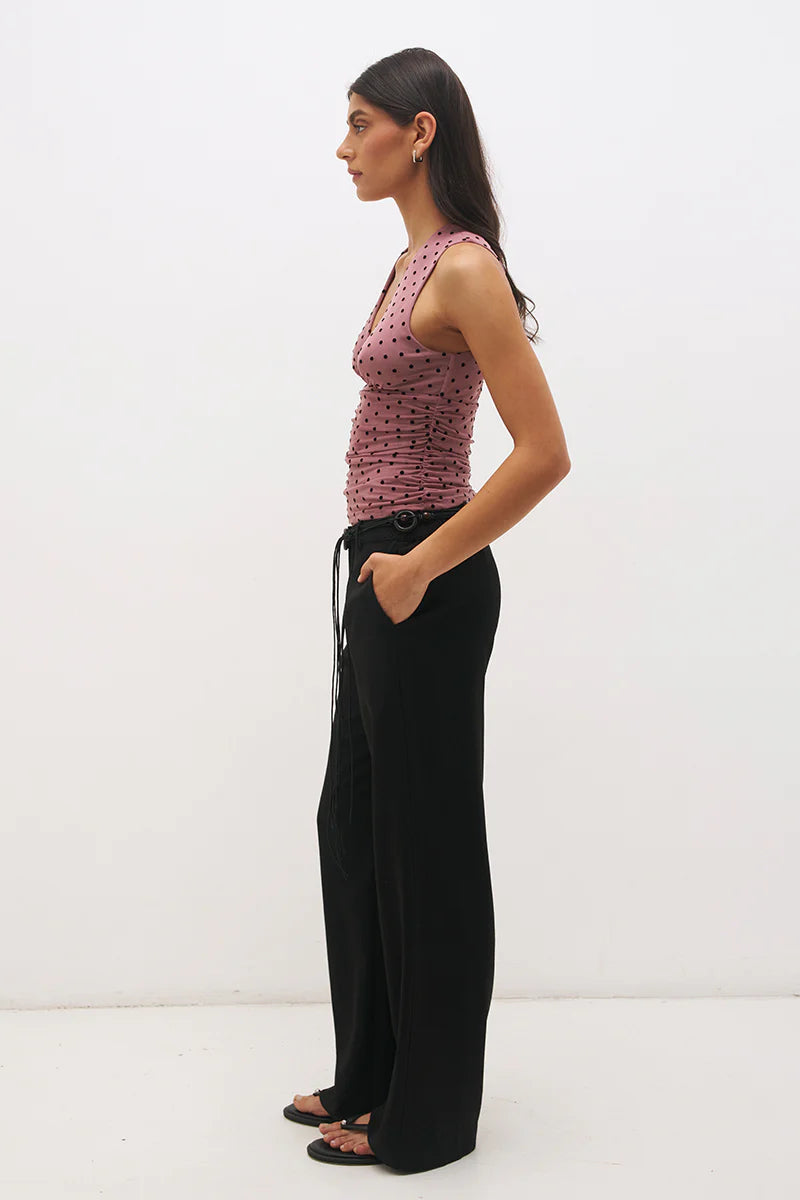 Sonata Top - Rosewood & Black