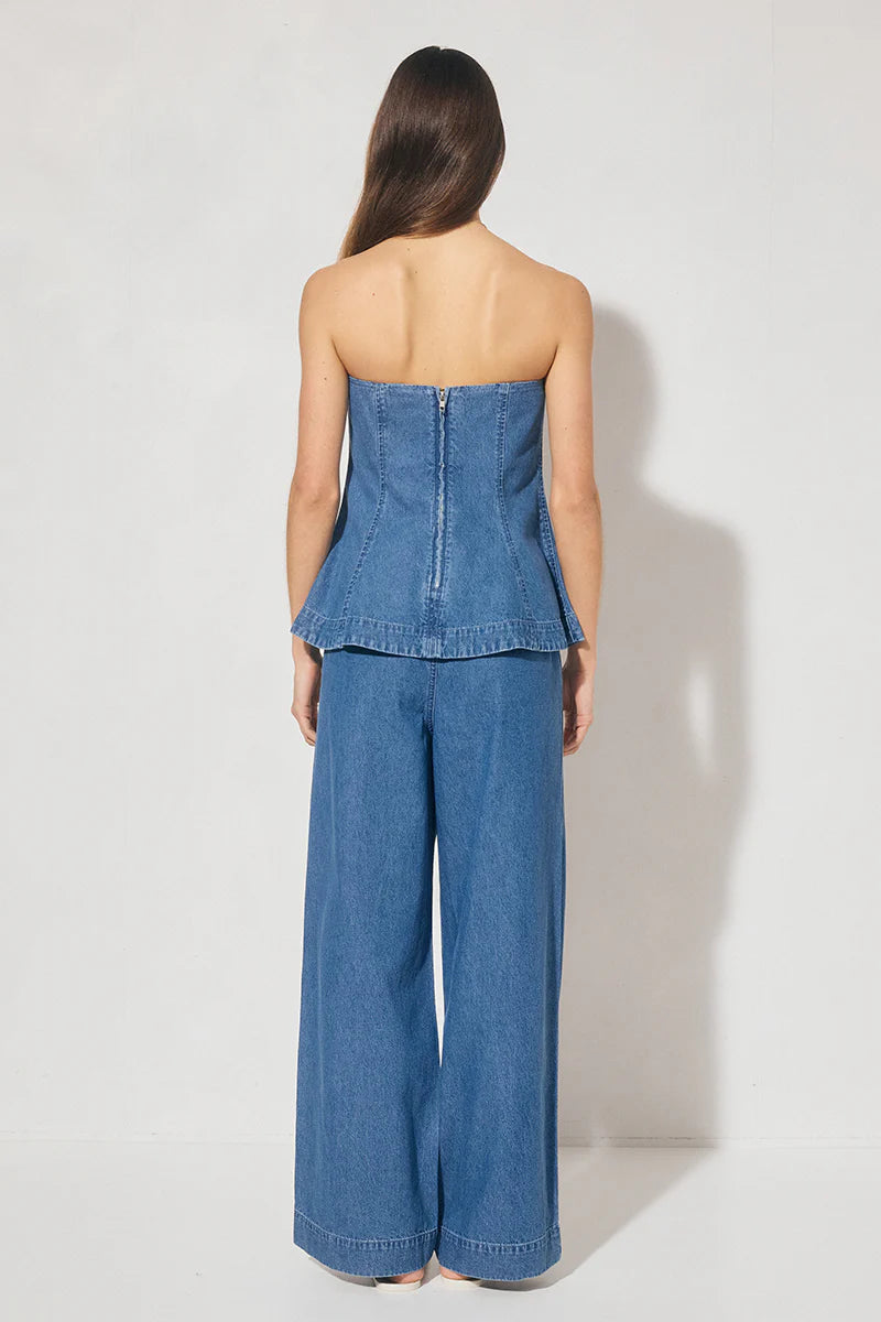 Indigo Denim Top - Mid Blue