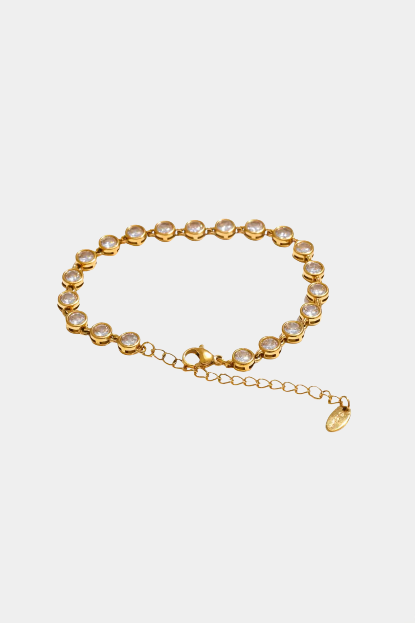 Glam Tennis Bracelet in Gold Plated