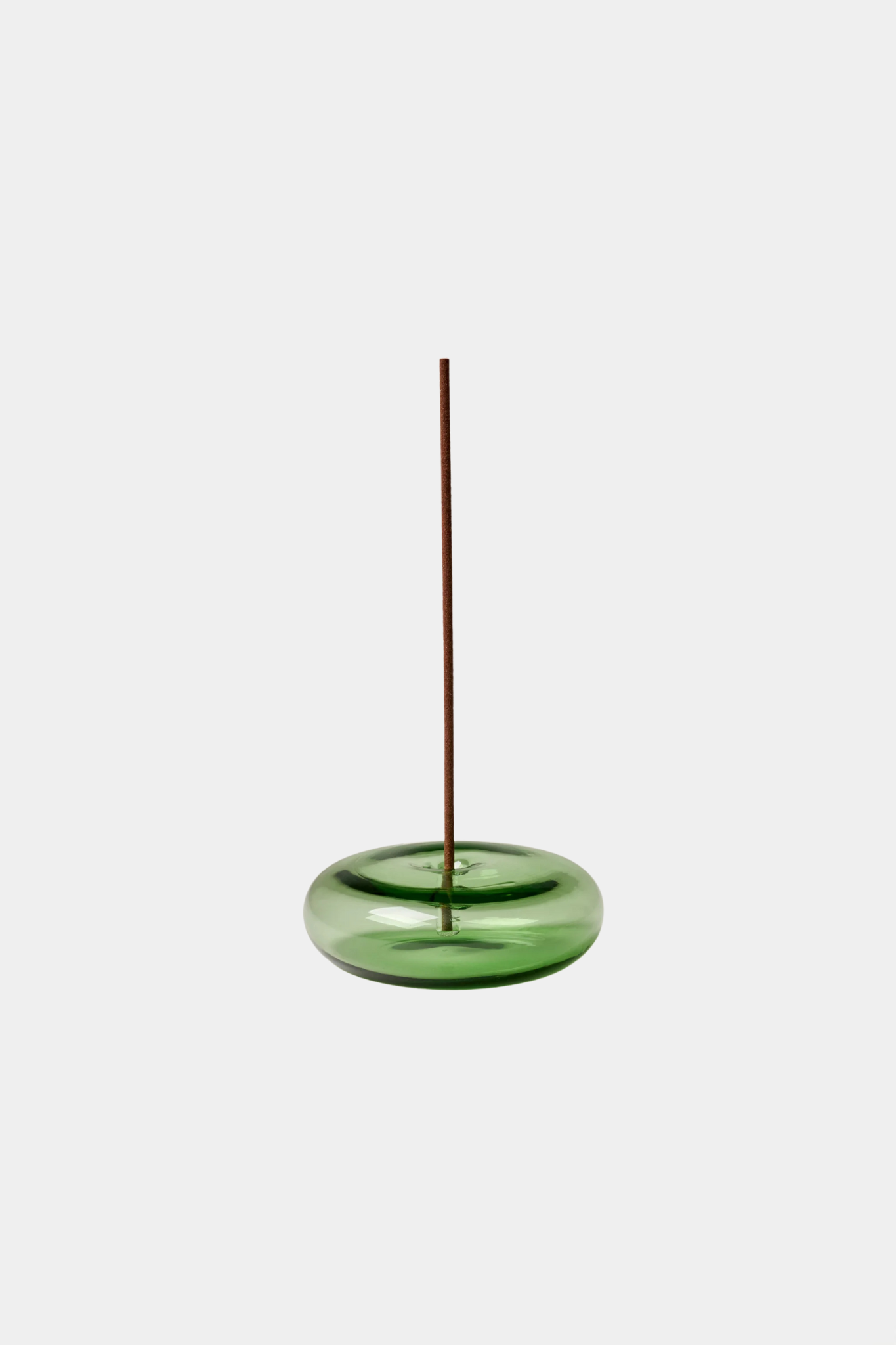 Glass Incense Holder - Green