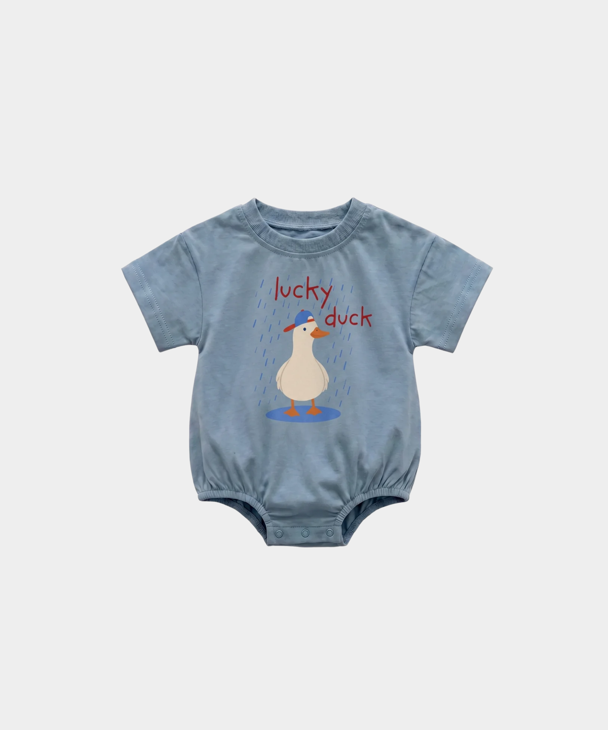 Organic Cotton Bubble Romper - Lucky Duck