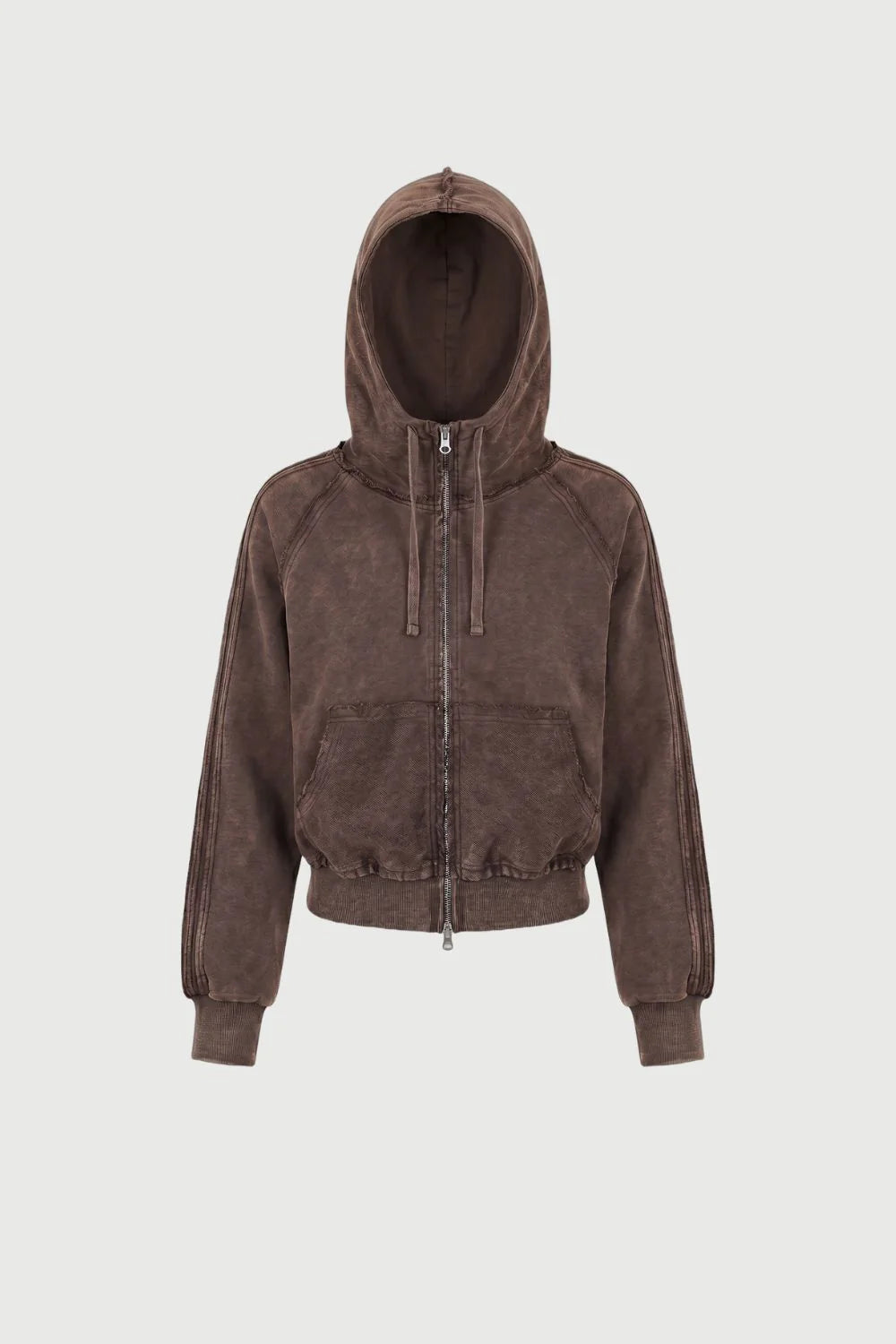 Zip Up Hoodie - Soil Acid Wash