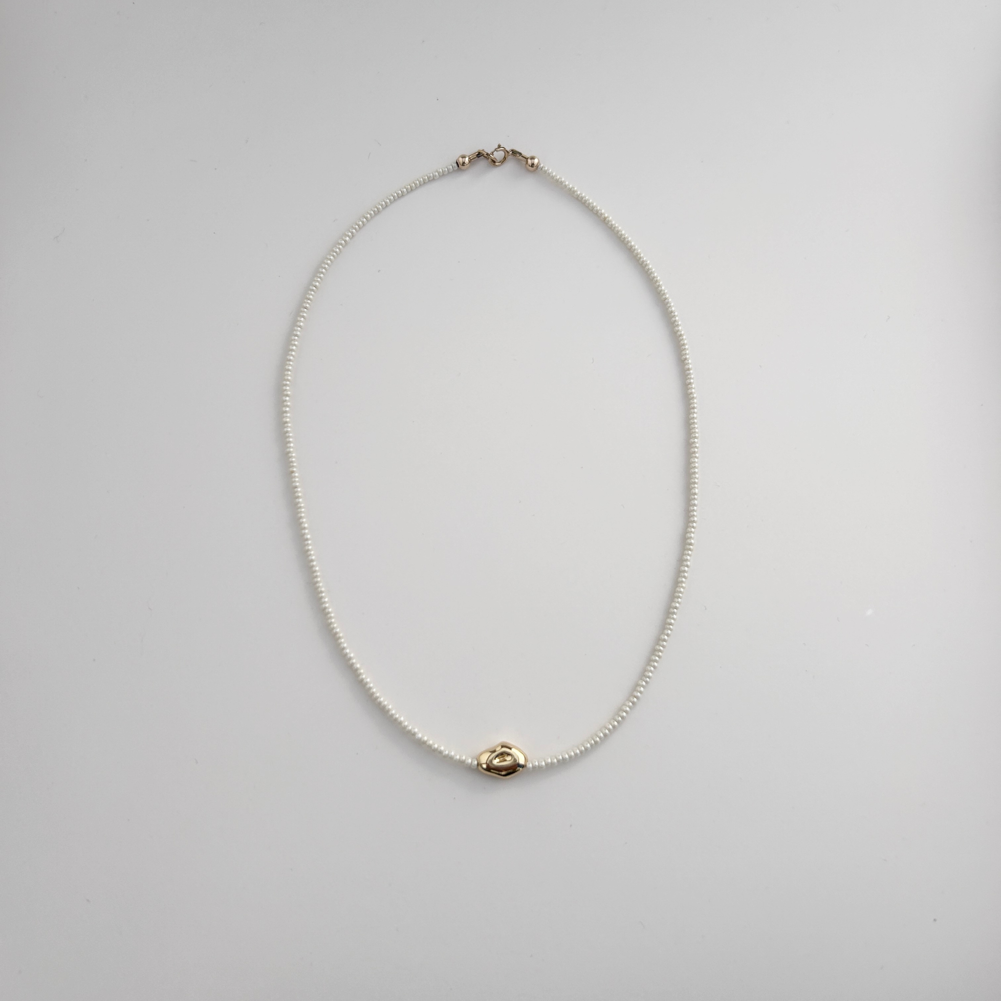 Epona Studios Gold Pebble Necklace