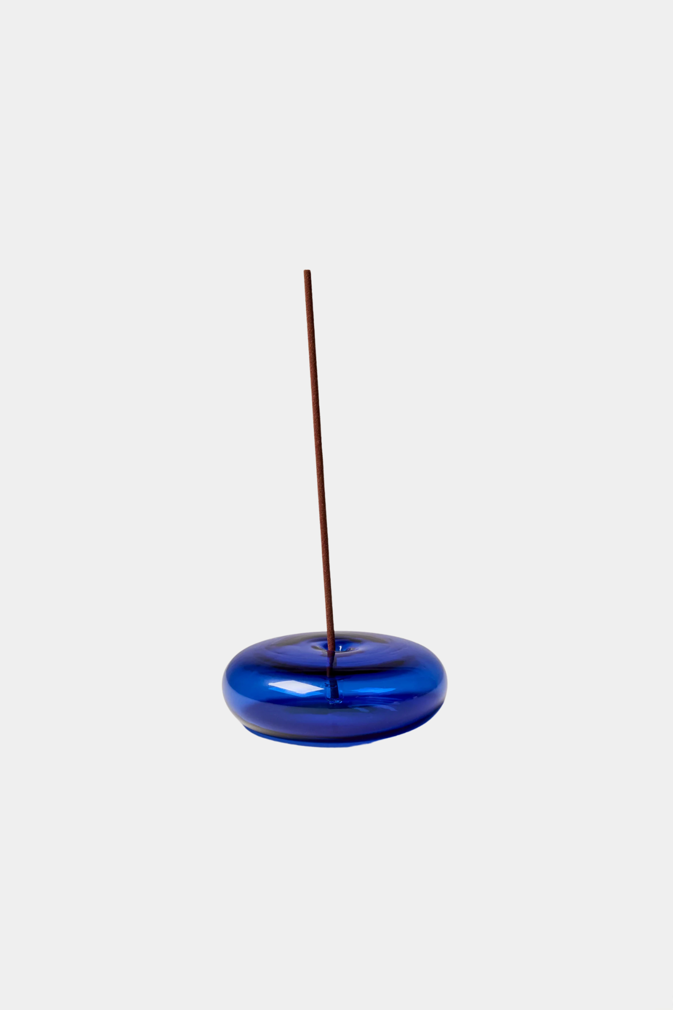 Glass Incense Holder - Cobalt