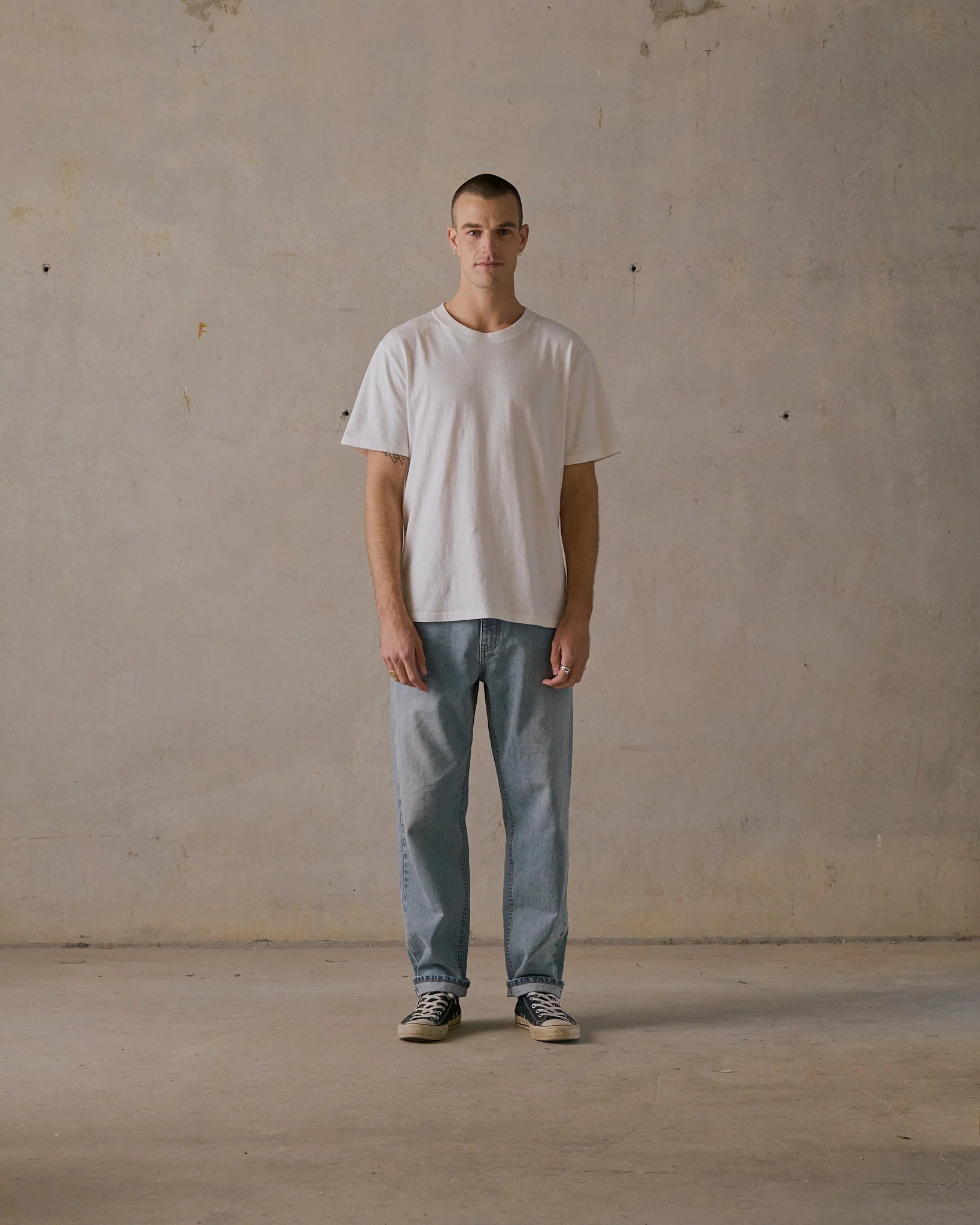 Hemp Tee - Chalk