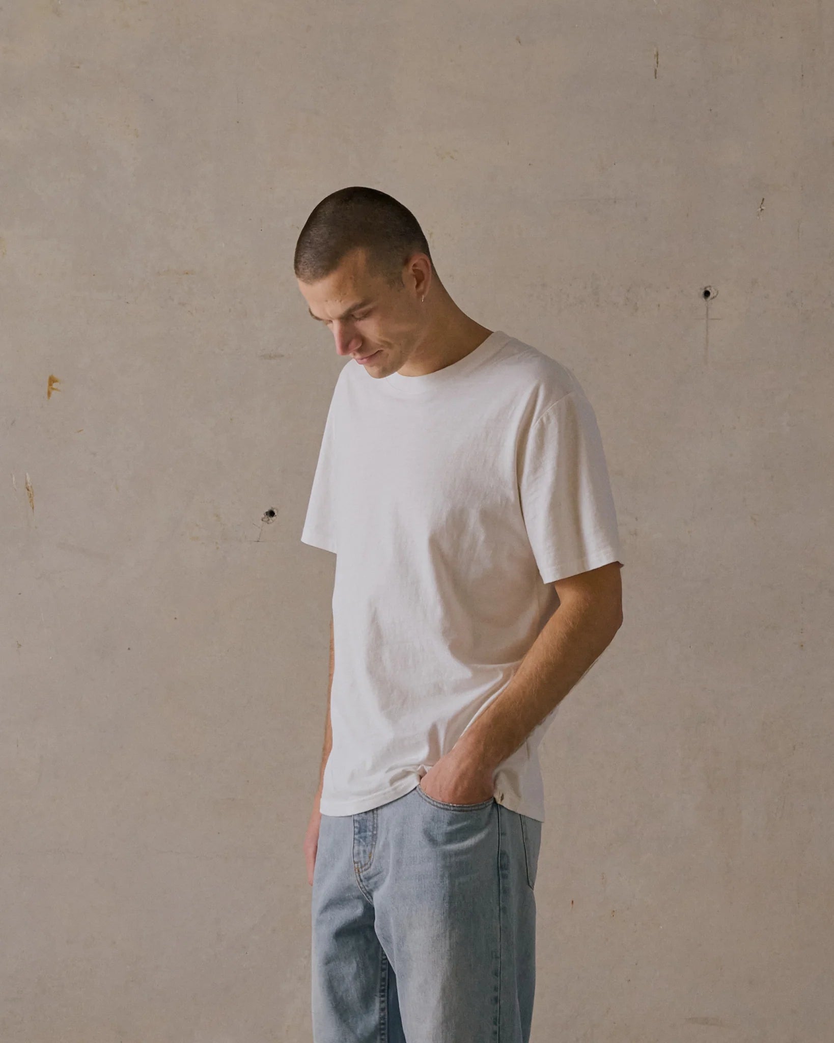 Hemp Tee - Chalk