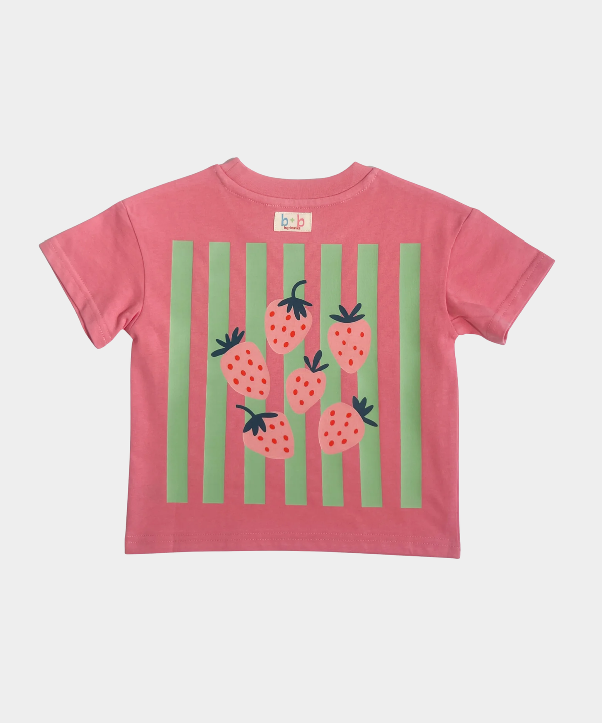 Organic Cotton Tee - Pink Strawberry