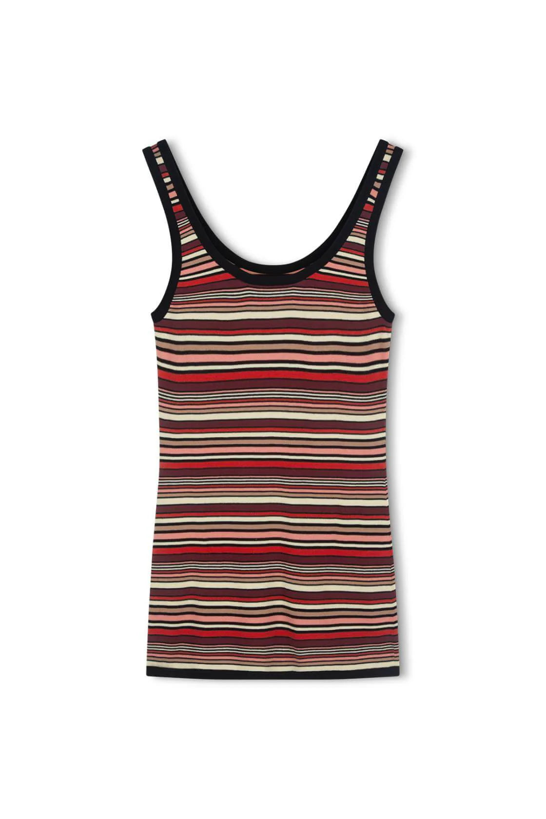 Aimee Mini Dress - Flame Stripe