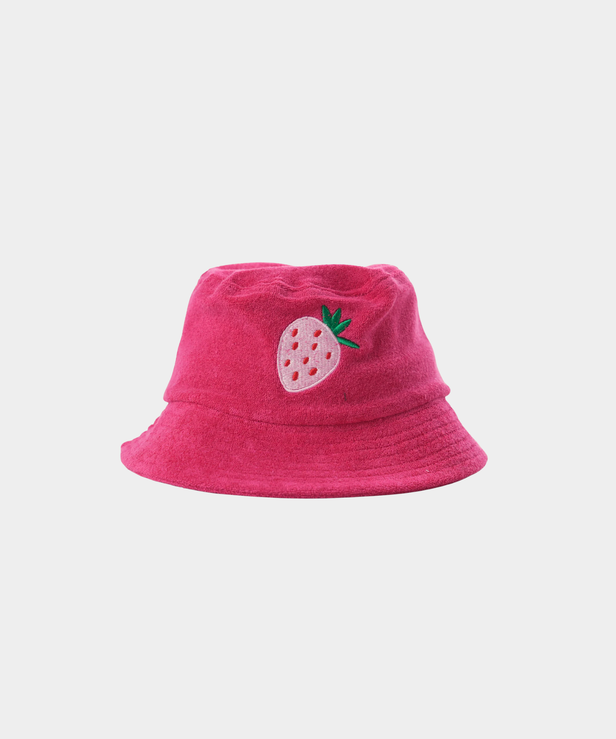 Kids Strawberry Bucket Hat - French Terry