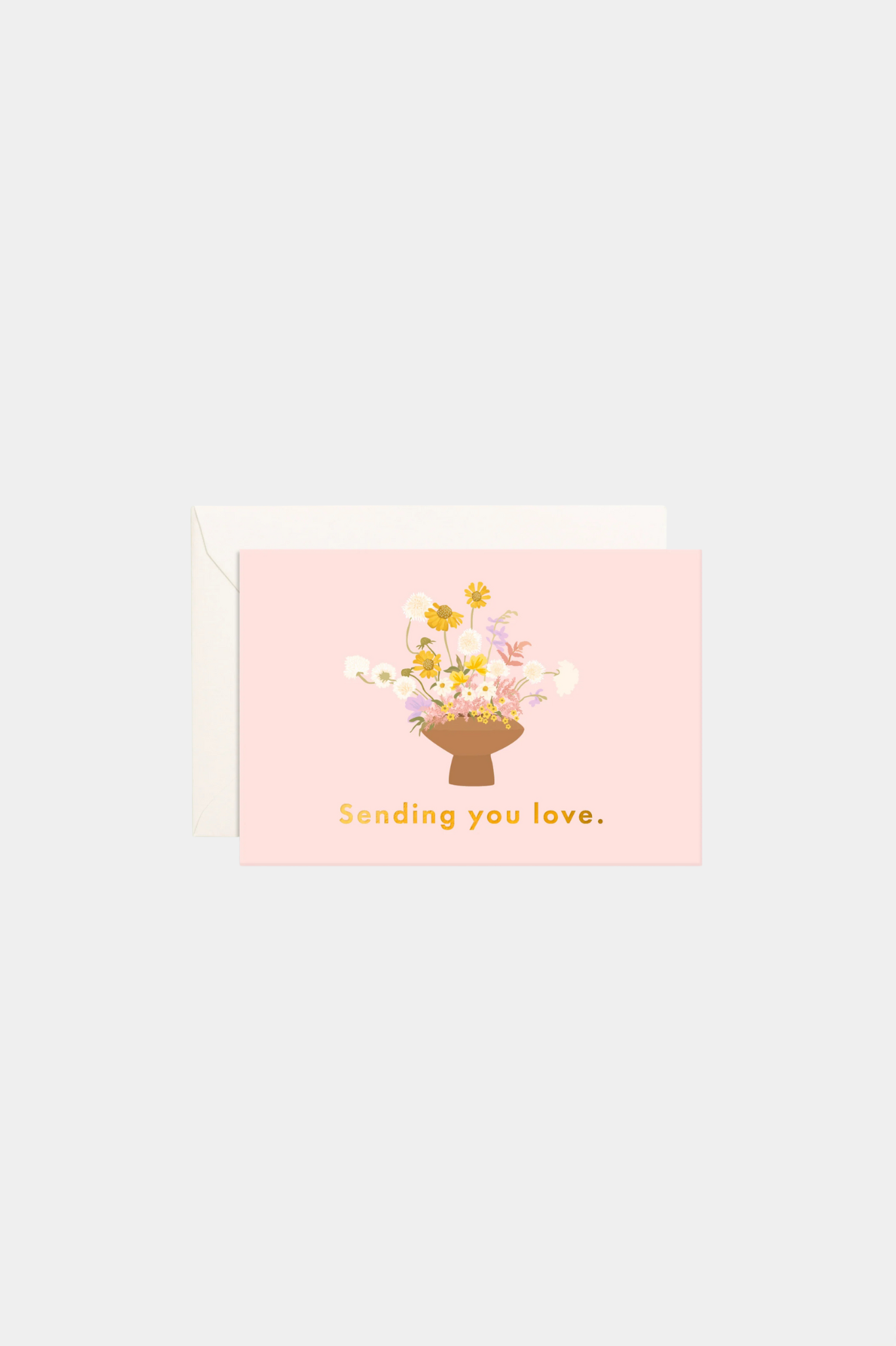 Lots Of Love Vase Mini Greeting Card