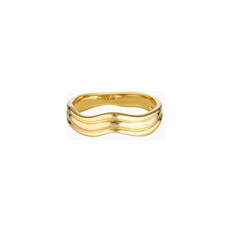 Slani Adeline Wave Gold Ring