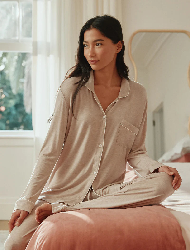 Kate Modal Soft Full Length PJ Set - Mocha Mousse