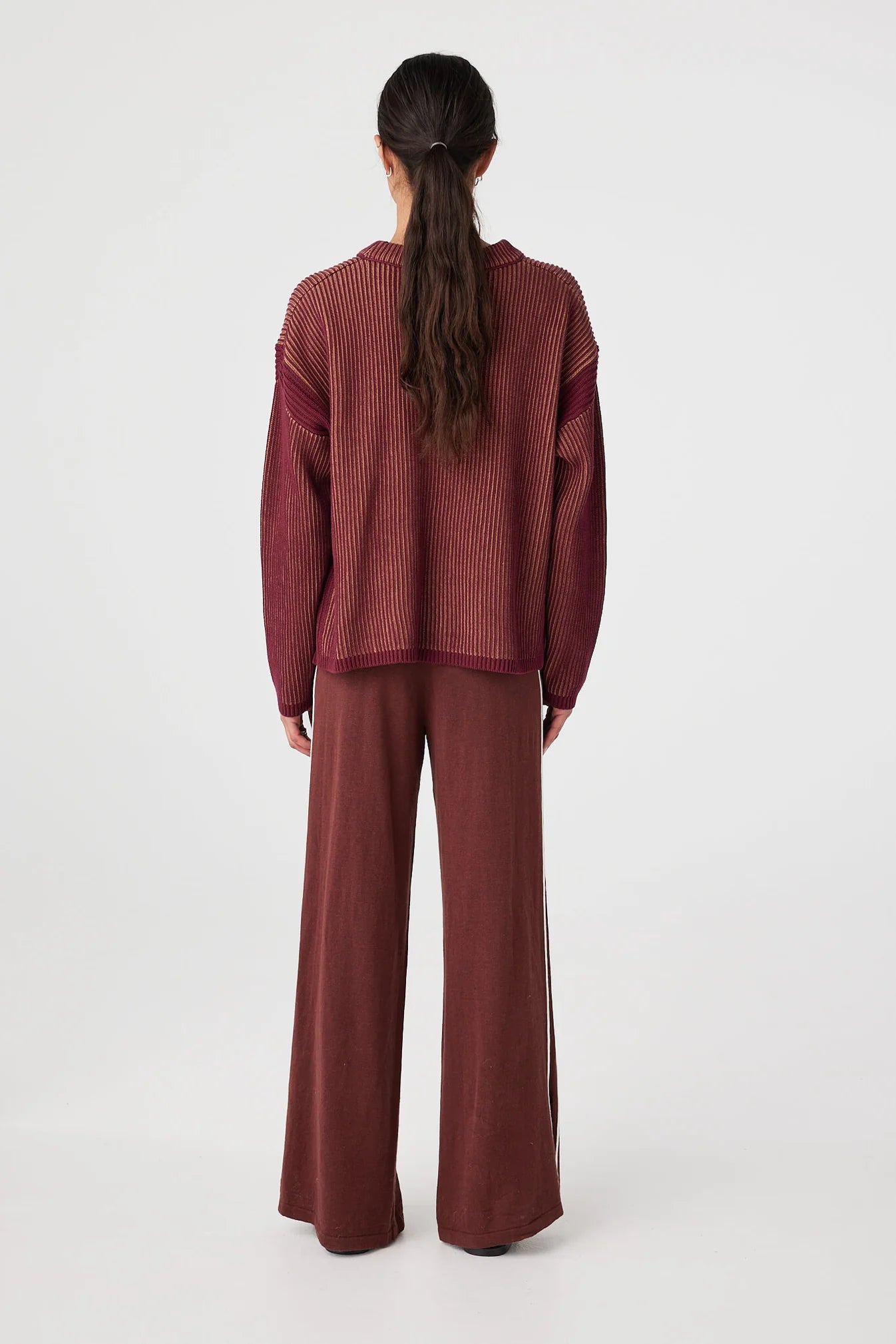 Josie Sweater - Merlot & Pecan