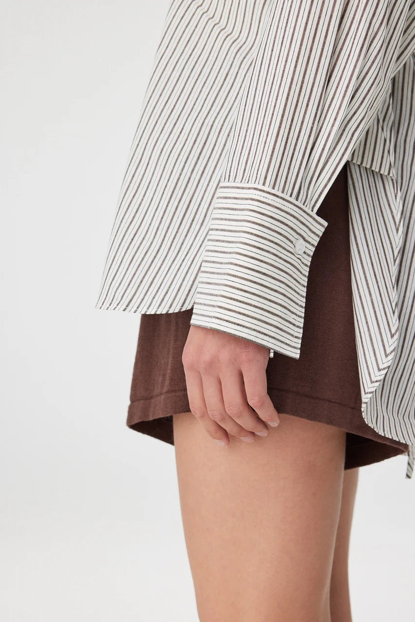 Rae Shirt - Black White Stripe