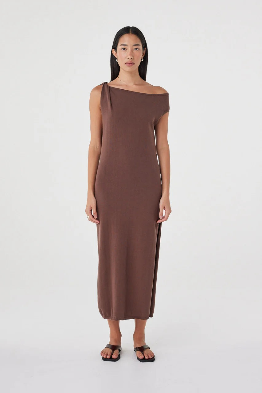 Olympia Maxi Dress - Chocolate