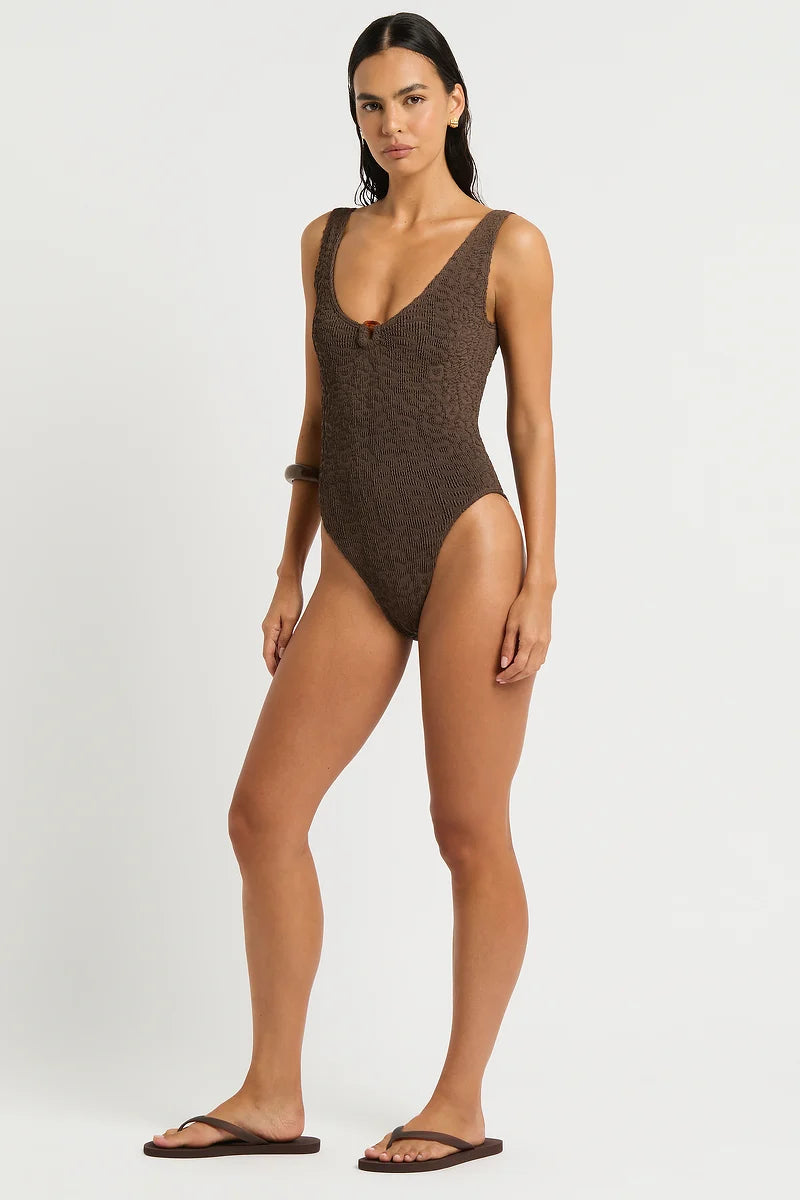 Ring Mara One Piece – Cocoa Leopard Jacquard