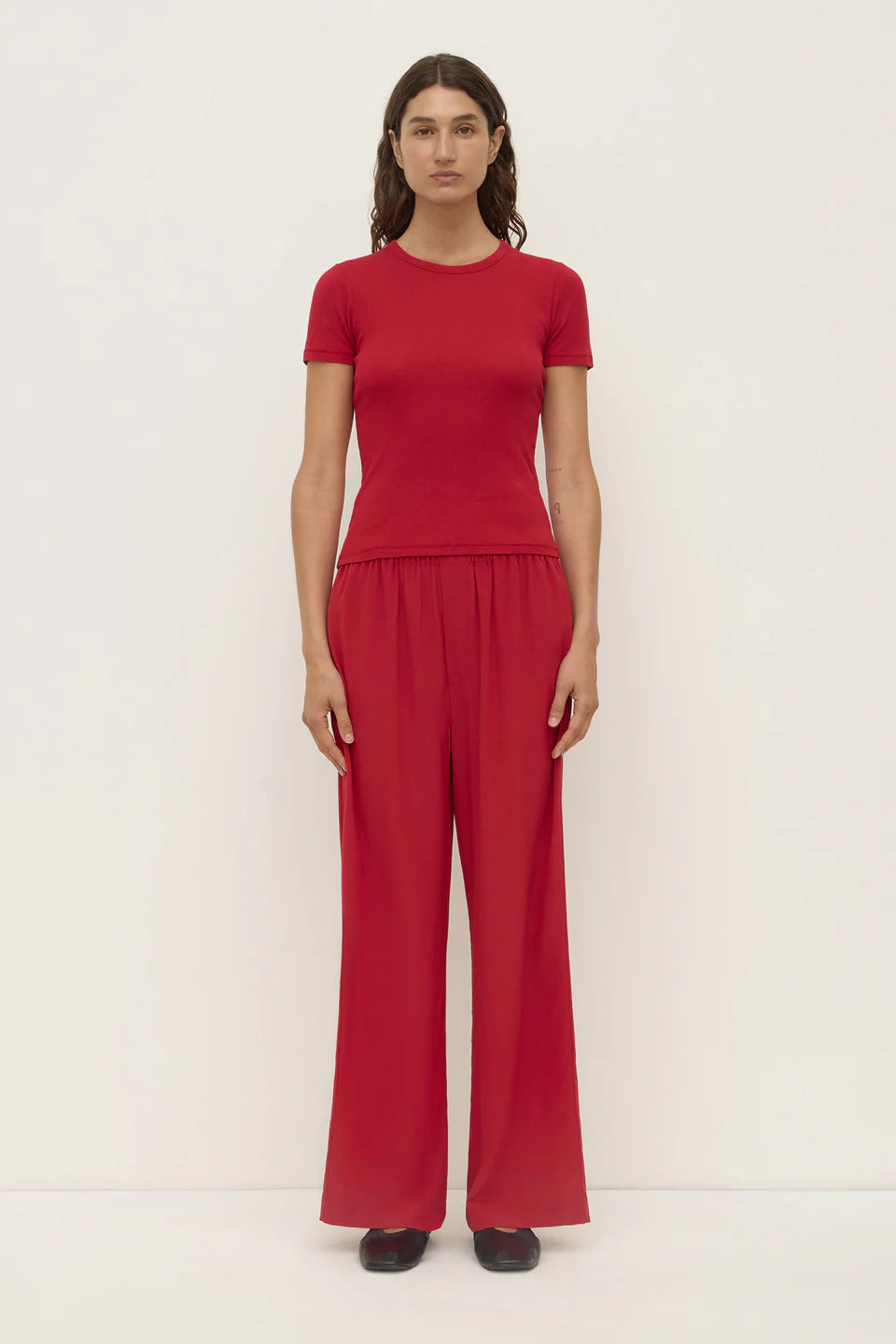 Betty Silk Pant - Mulberry