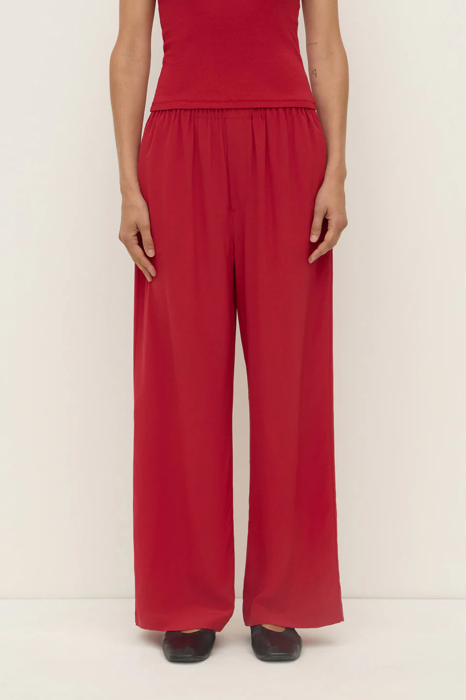 Betty Silk Pant - Mulberry