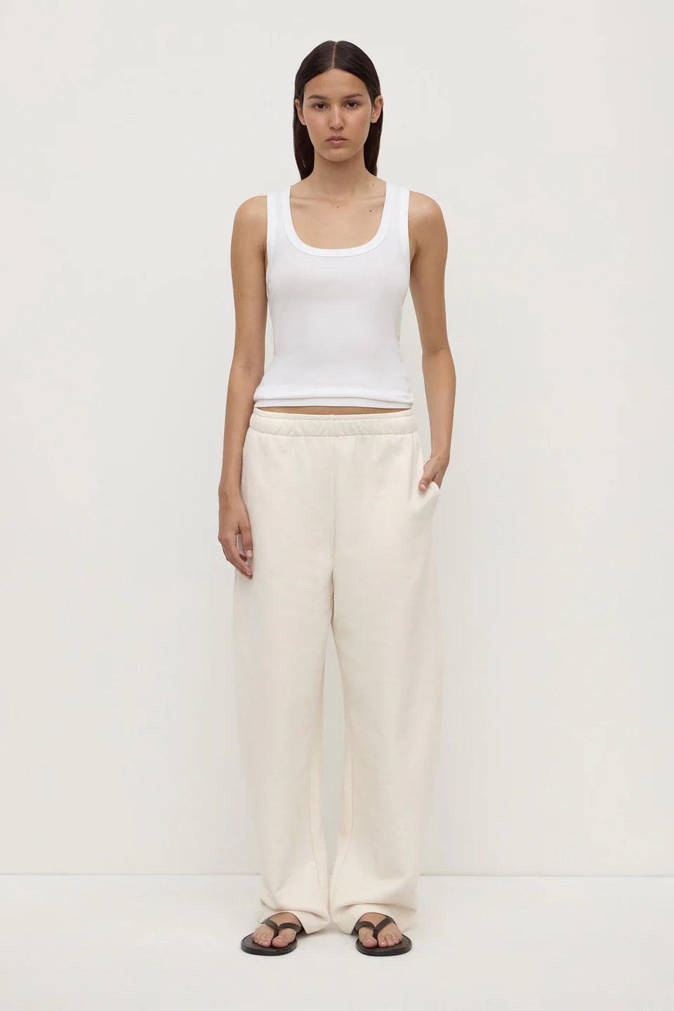 Brushed Cotton Lounge Pant - Shell