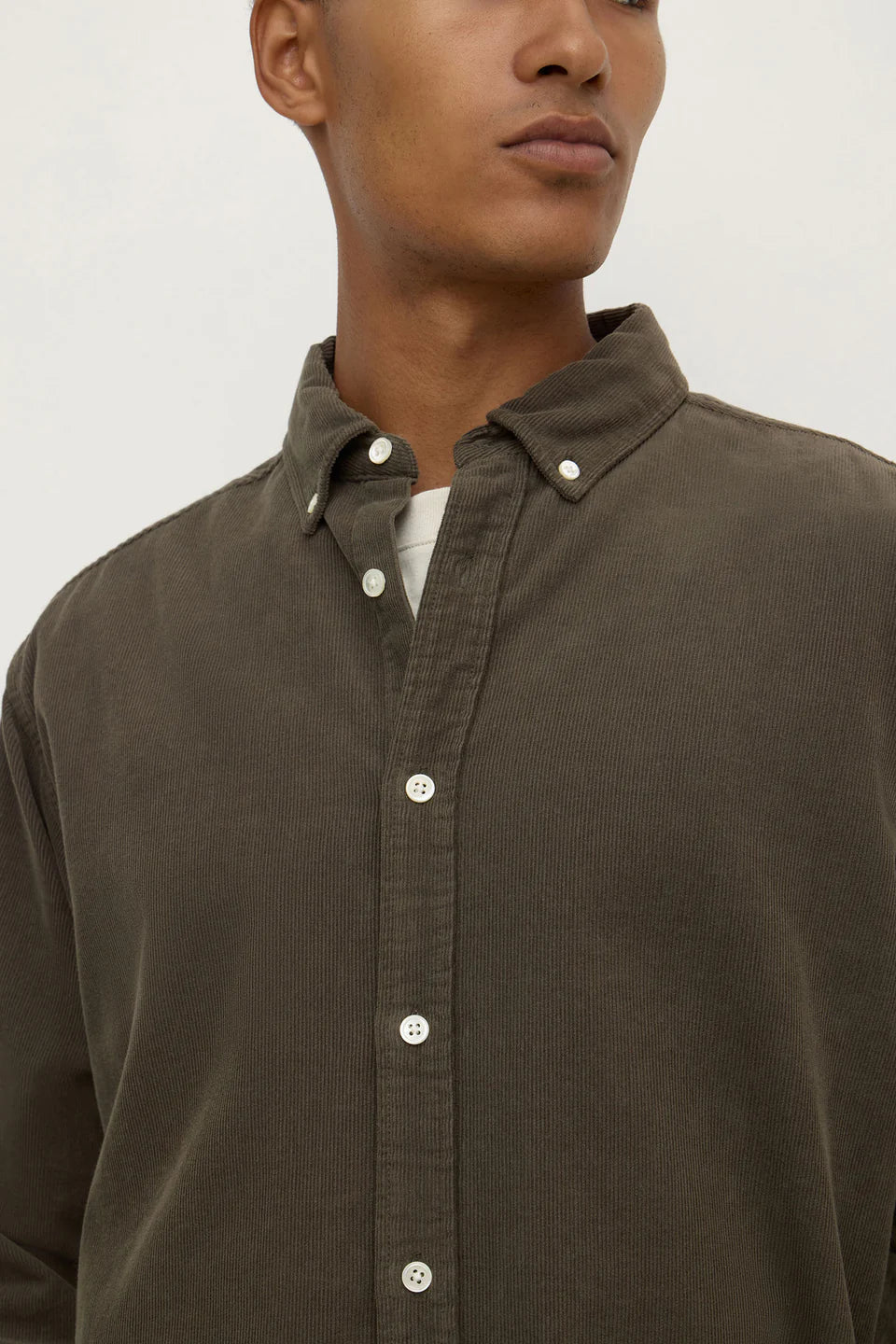Cord Long Sleeve Shirt - Sorrel