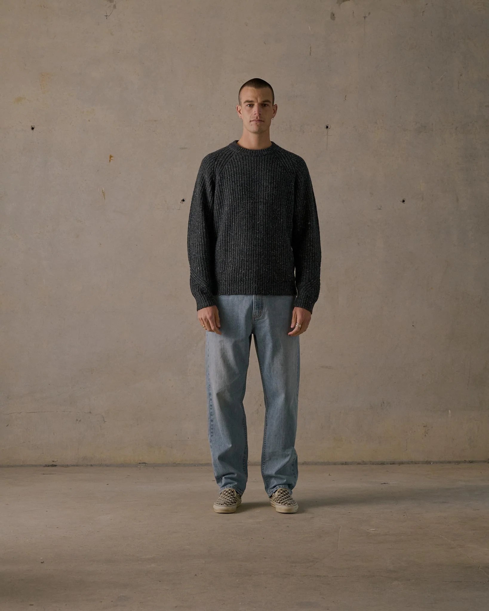 Fisherman Knit - Charcoal