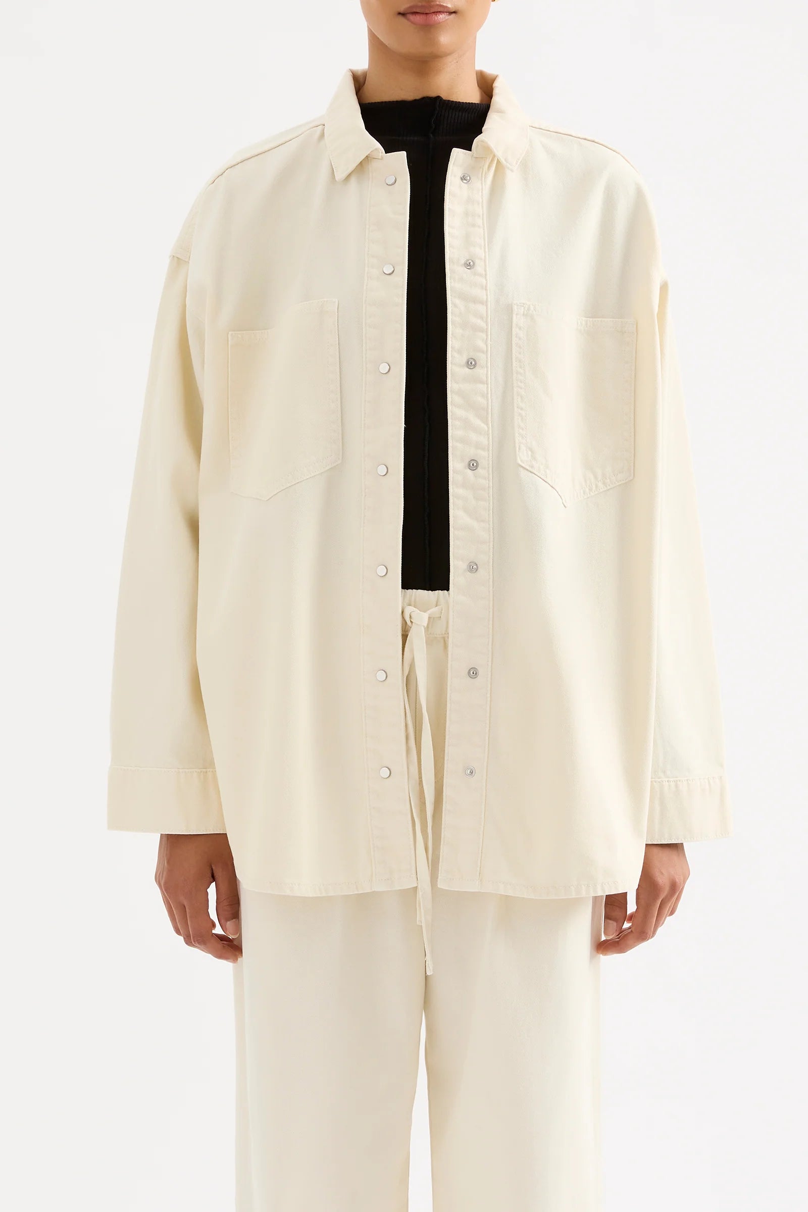 Esme Denim Overshirt - Natural