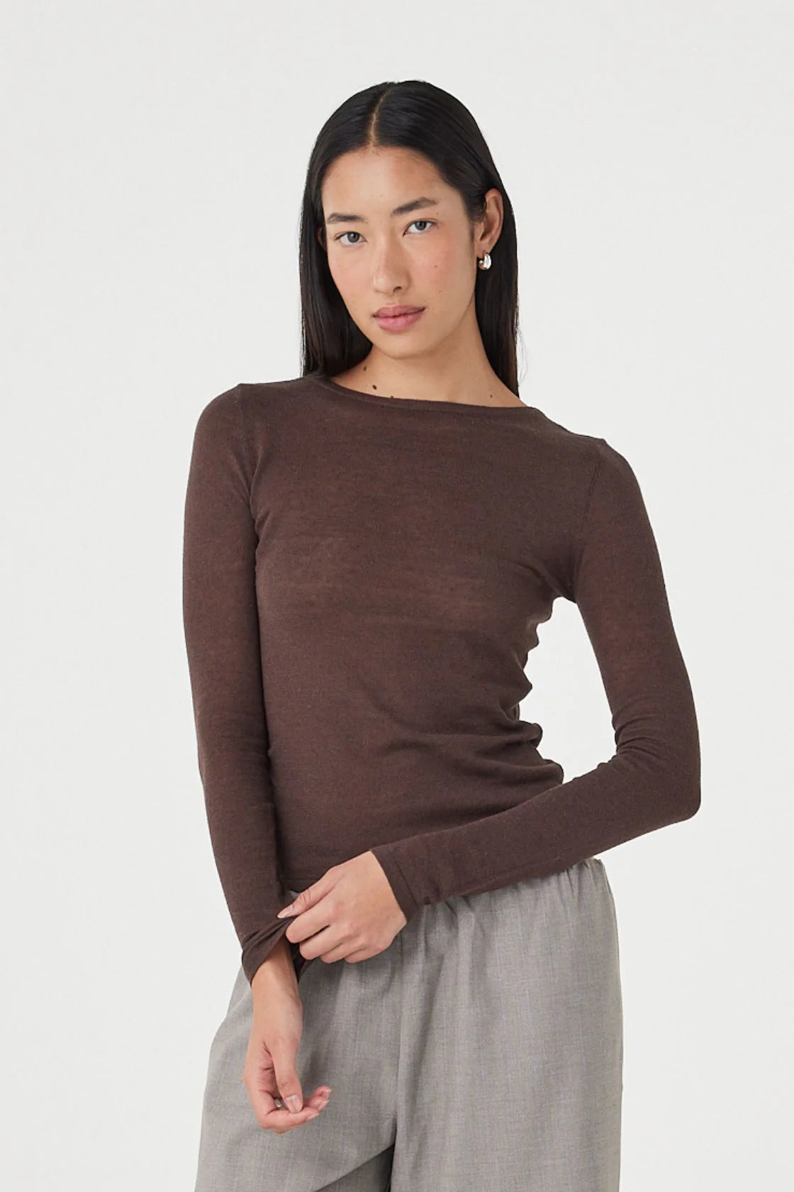 Aston Long Sleeve Top – Espresso