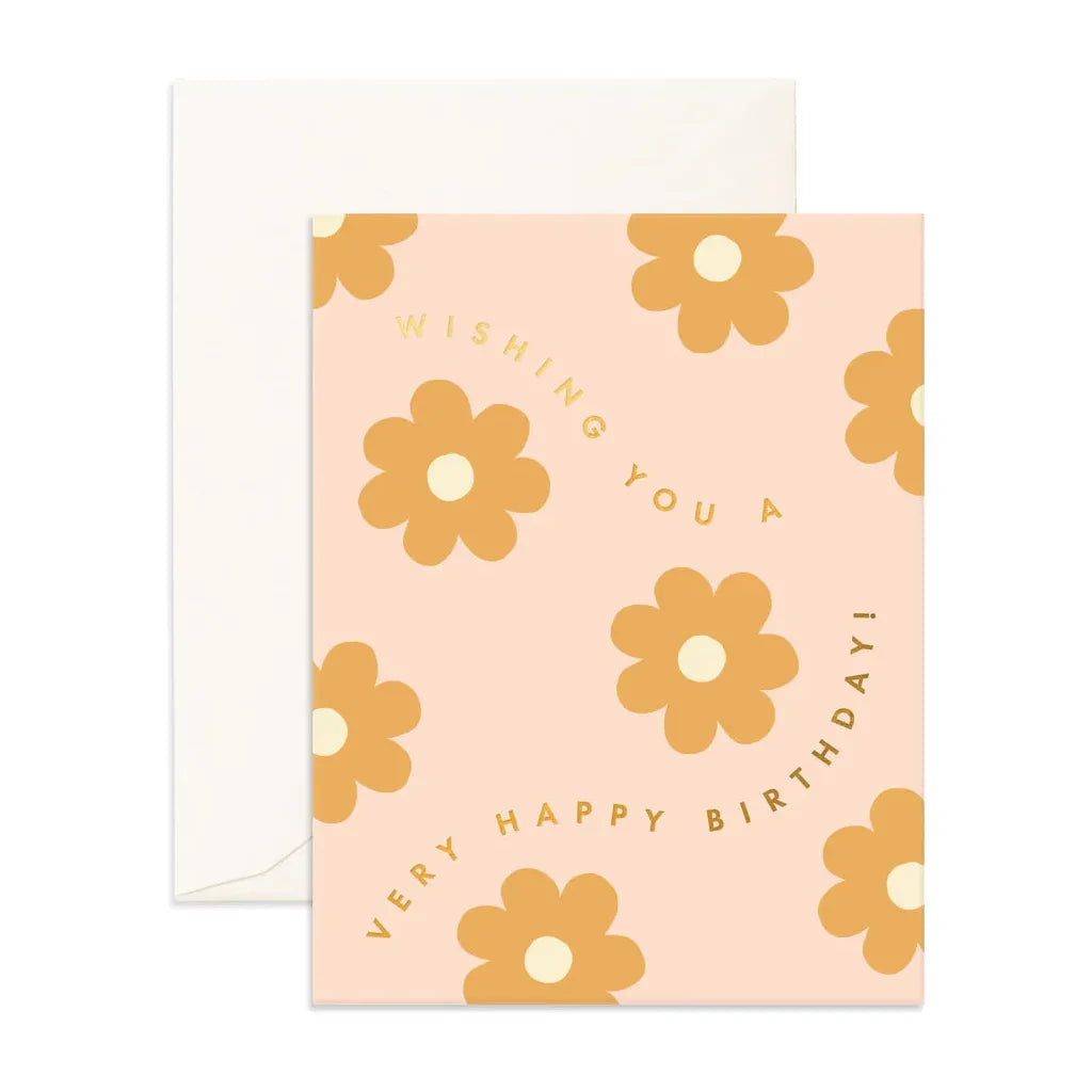 Fox & Fallow Happy Birthday Daisy Chain Greeting Card