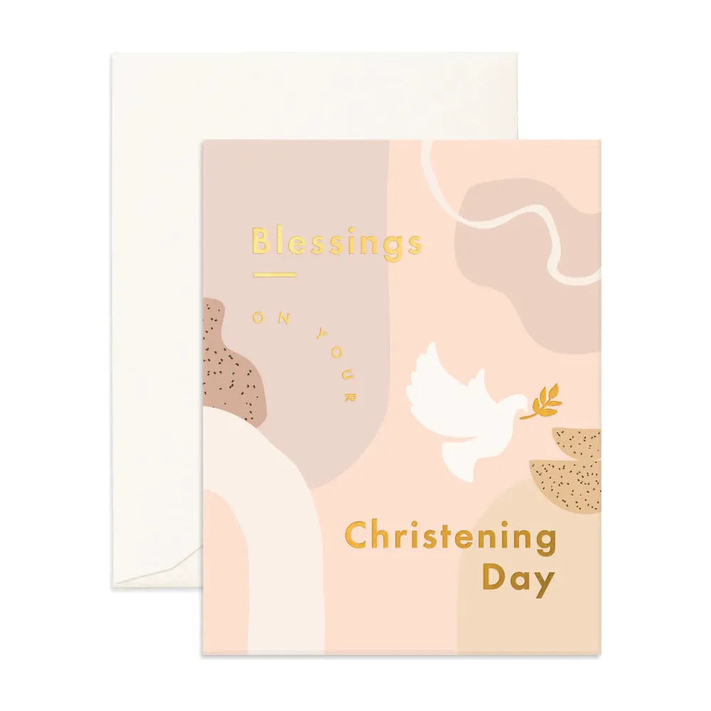 Fox & Fallow Christening Still Life Greeting Card