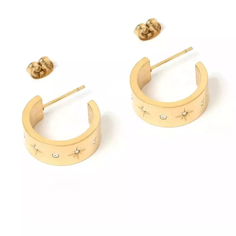 Arms of Eve Gemma Gold Hoop Earrings