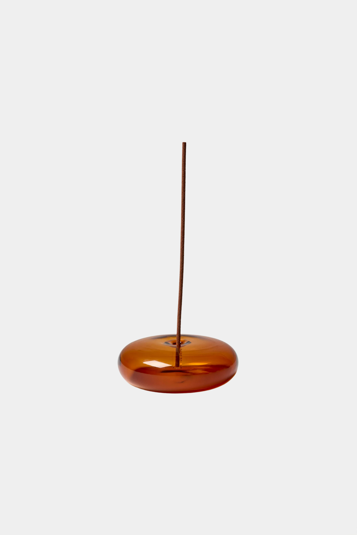 Glass Incense Holder - Amber
