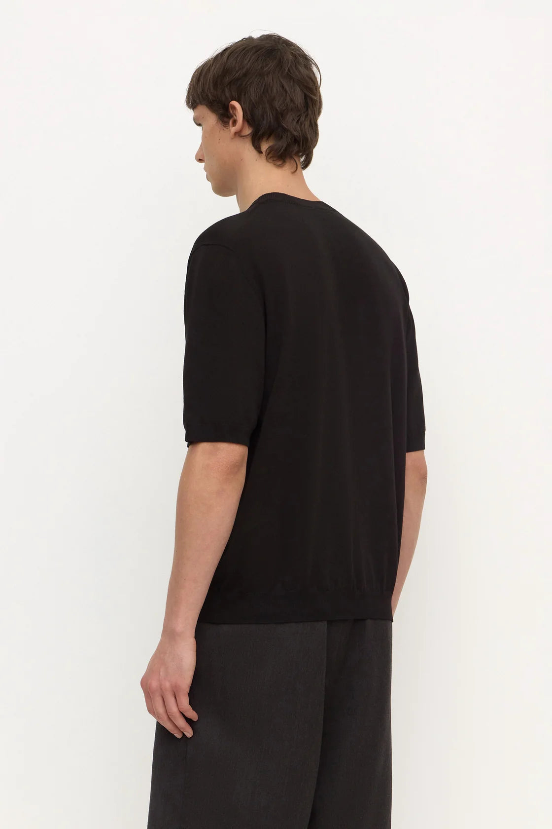 Hugh Knit Tee - True Black